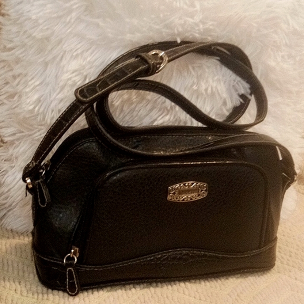 ROSETTI Black Crock & Pebbled Leather Crossbody With a Western Twist! 🤠